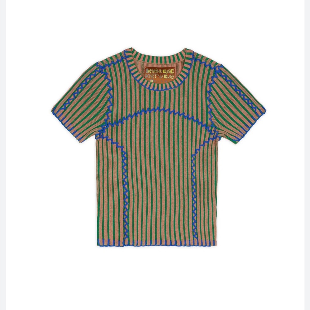 Brain dead MARIEL SPORT KNIT TOP - GREEN